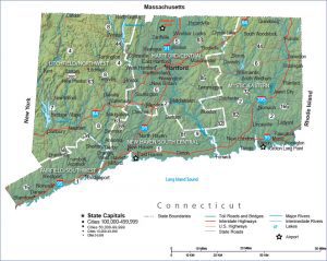 connecticut map