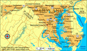 maryland map