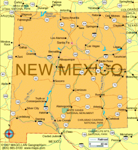 New Mexico map