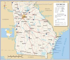 Georgia map