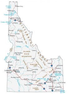 idaho map