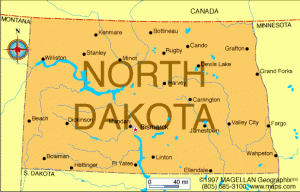 north dakota map